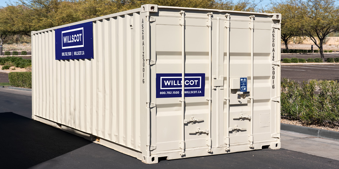 Profile of a WillScot Portable Storage Container