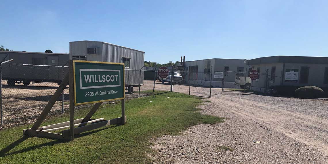 WillScot signage in Beaumont, TX