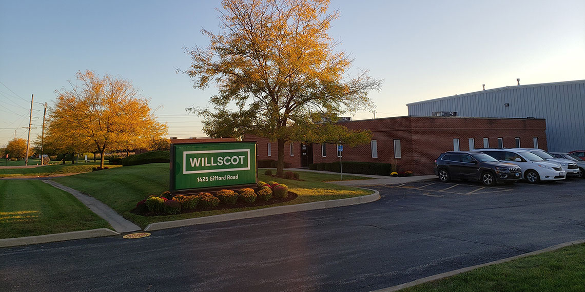 front entrance to WillScot Chicago, IL office