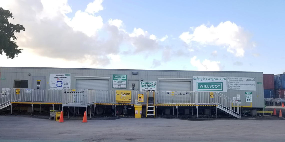 Shipping and Receiving office at WillScot Miami, FL