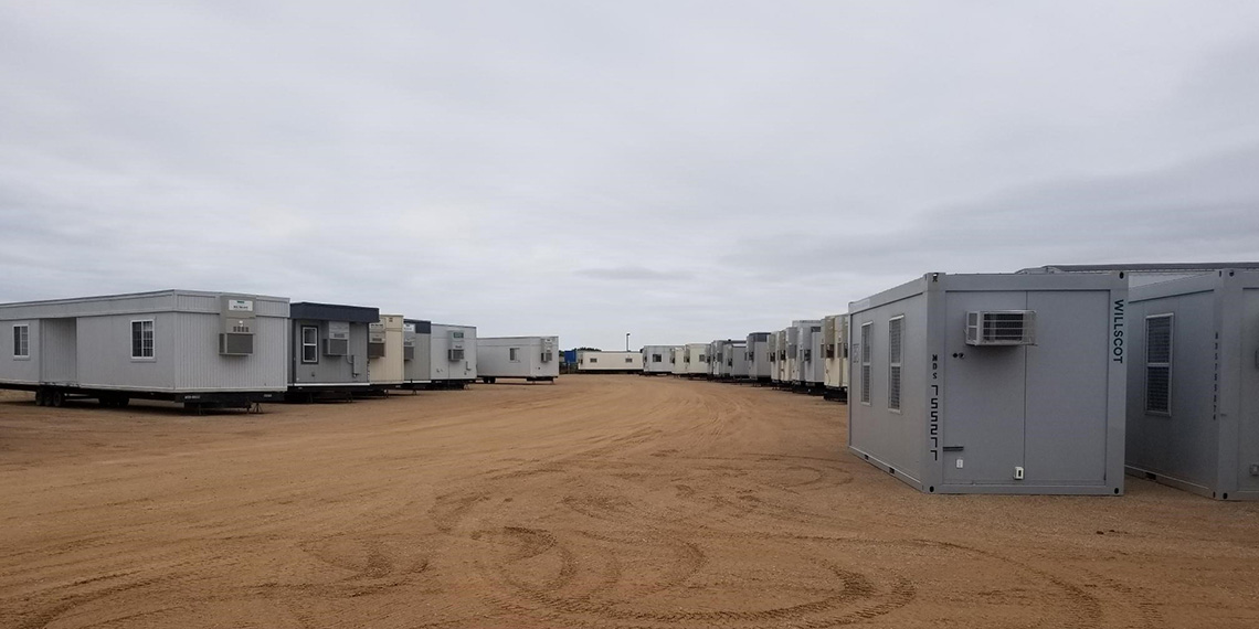various mobile office trailers at WillScot Minneapolis, MN