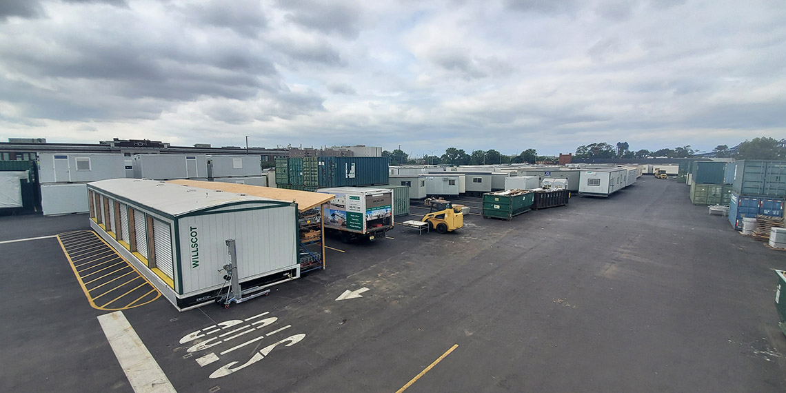mobile office trailers and storage containers at WillScot New York, NY