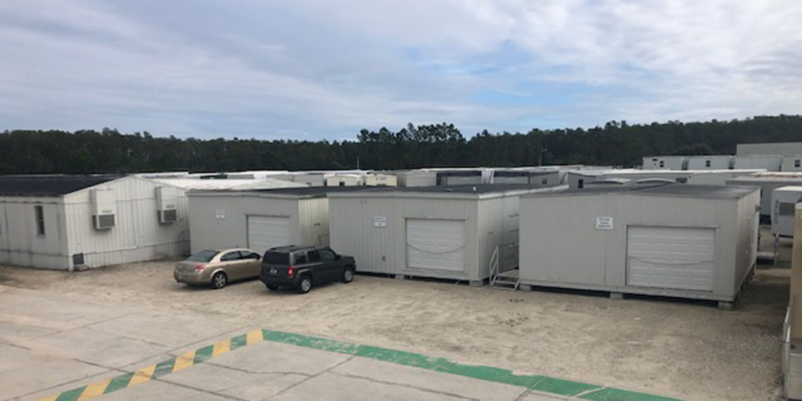mobile storage sheds at the WillScot Orlando, FL location