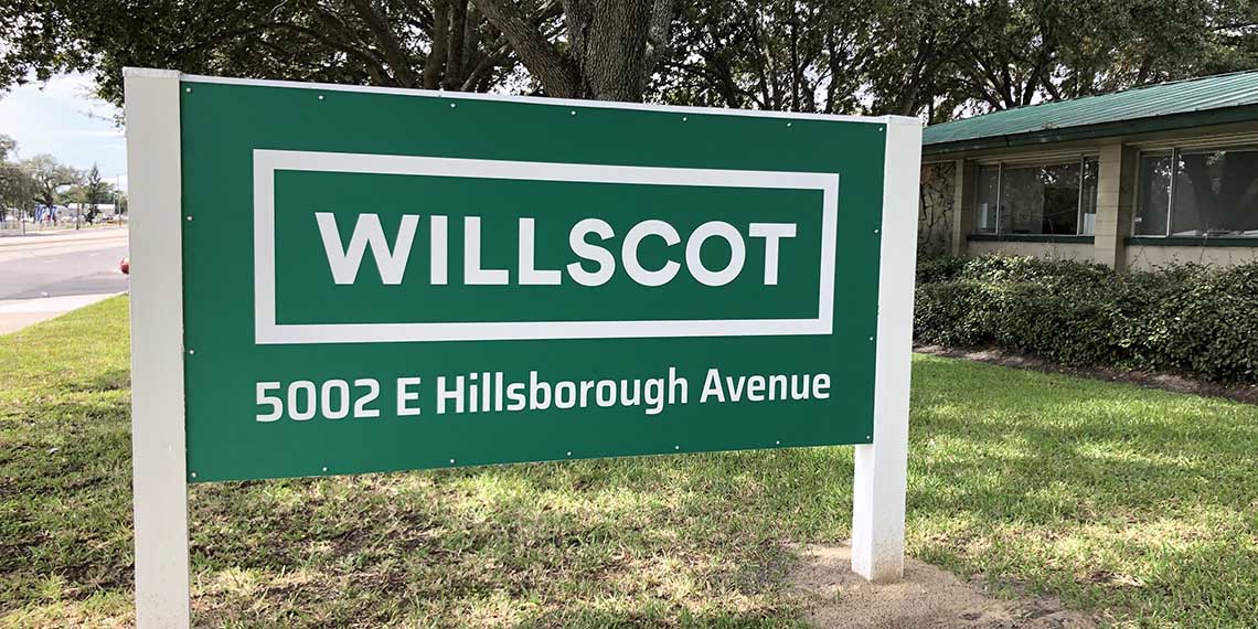 WillScot signage in Tampa, FL
