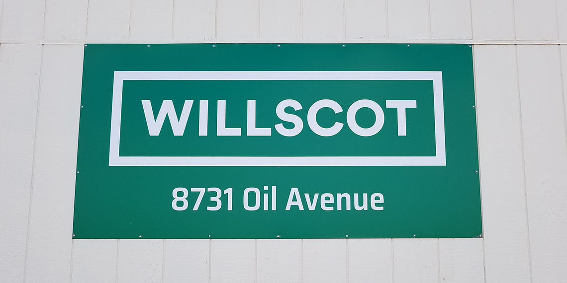 WillScot signage in Williston, ND